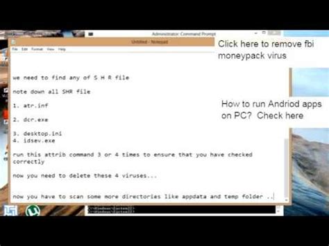 You can easily remove a virus manually. How to remove virus from your computer without using any ...