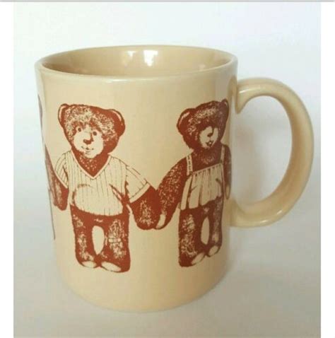Vintage Hallmark Teddy Bear Coffee Mug Cup Ceramic Teddy Bear Etsy