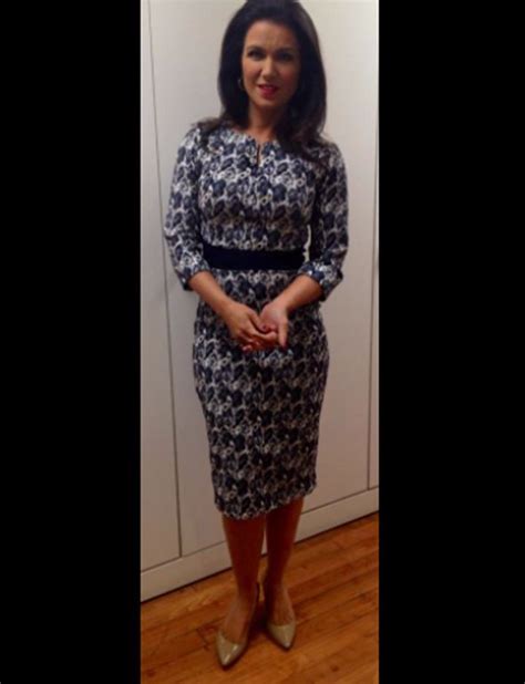 Good Morning Britain Star Susanna Reid Flaunts Her Curves In Fitted Patterned Dress Celebrity