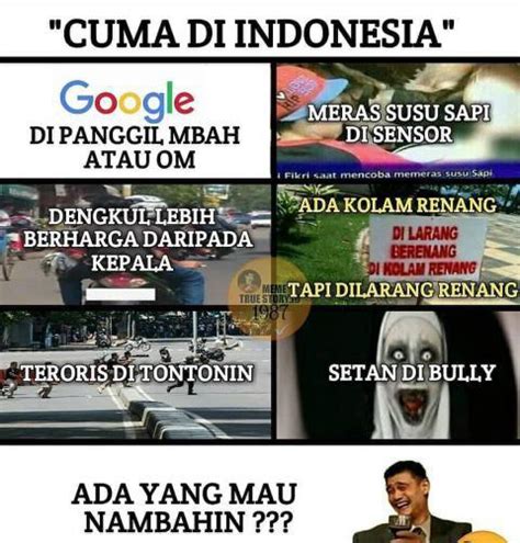 Meme Kocak Ini Hanya Ada Di Indonesia Total Bayar