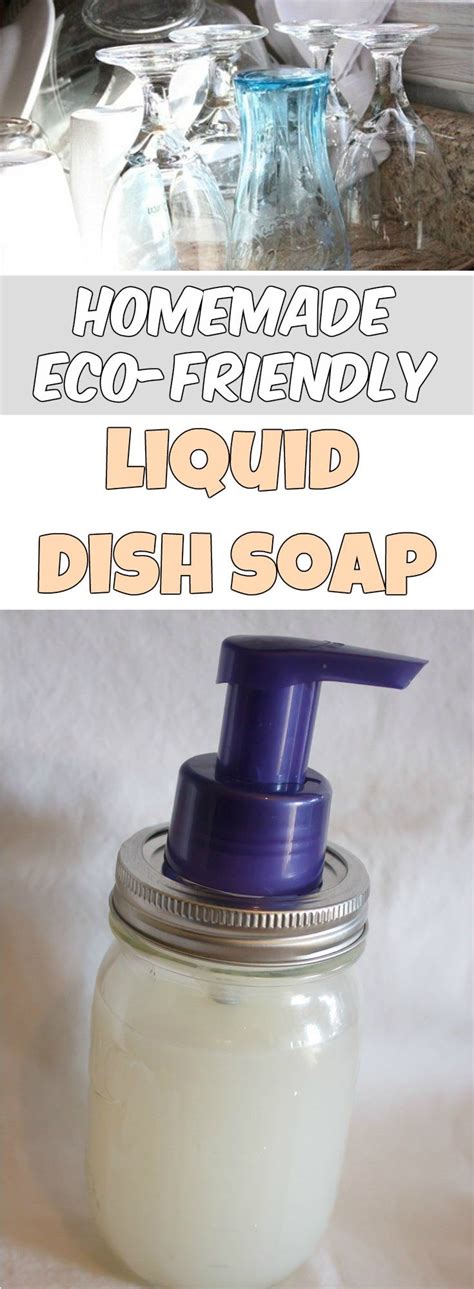 Some homemade natural liquid dish soap recipes call for grating bars of natural soap and there's nothing wrong with that step. Homemade eco-friendly liquid dish soap | Liquid dish soap ...