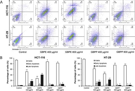 apoptosis assay of hct 116 and ht 29 cells by flow cytometry after download scientific diagram