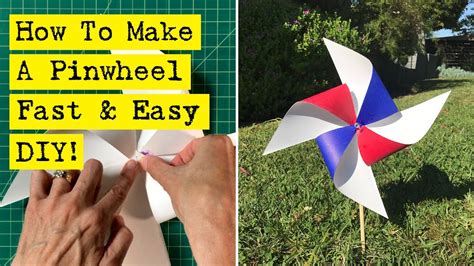 How To Make A Pinwheel Fast And Easy Youtube