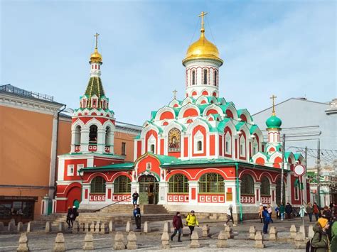 Moscow Russia March 16 2020 Cathedral Of The Kazan Icon Of The