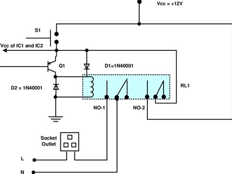 Relay Self Latch Circuit Download Scientific Diagram