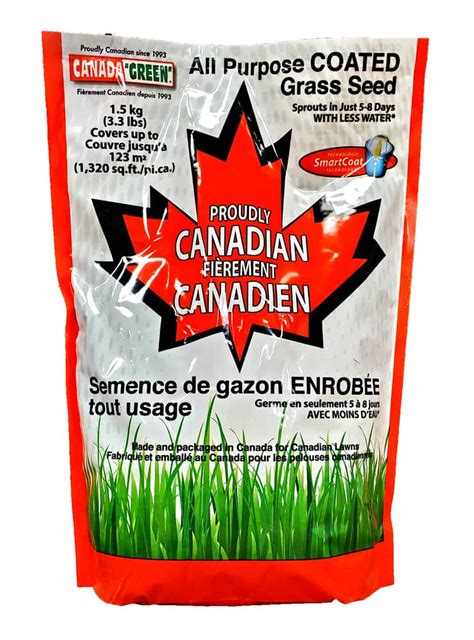 Canada Green All Purpose Coated Grass Seed Weed Free 15 Kg