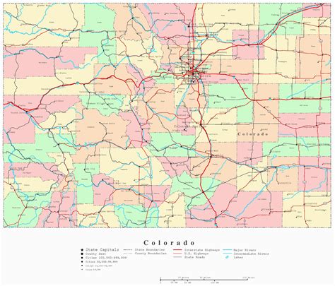 Road Map Of Colorado
