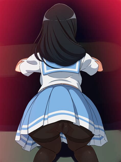 Yuki 12cut Tanaka Asuka Hibike Euphonium Highres 10s 1girl Ass Backboob Black Hair