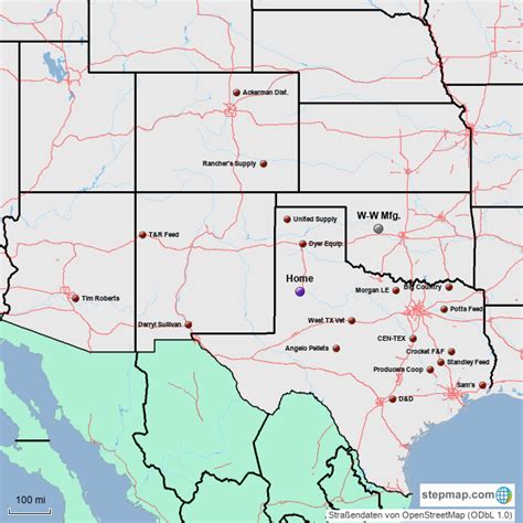 Stepmap W W Southwest Territory Landkarte Für Usa