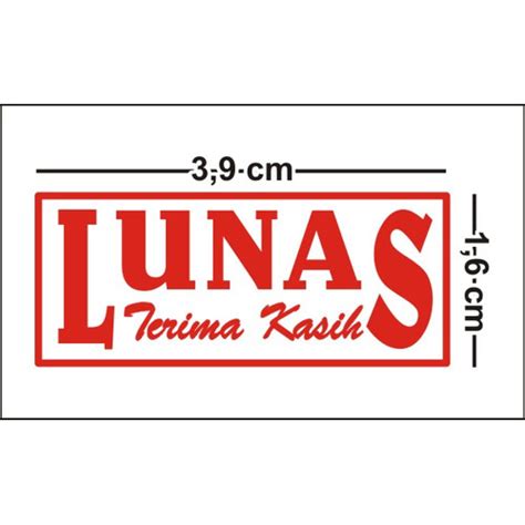 Jual Stempel Otomatis Lunas Kab Tangerang Hprinting Tokopedia