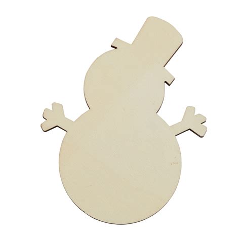 Unfinished Wood Snowman Cutout All Wood Cutouts Wood Crafts Hobby