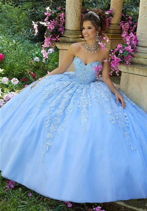 Beautiful Ball Gown Prom Dress Mint Green Tulle Lace Quinceanera Dress