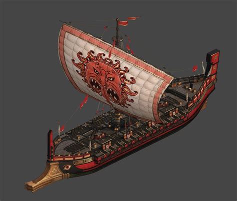 Artstation Assassin S Creed Odyssey Sparta Ships Wavenwater Michael