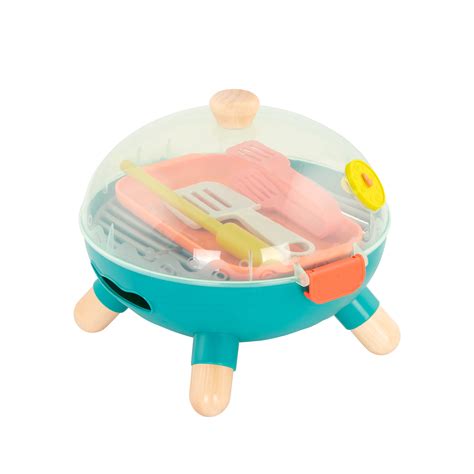 Mini Chef Bbq Grill Playset Toy Grill And Play Food B Toys