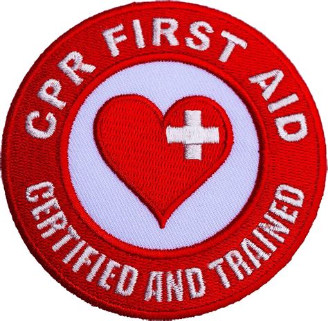 Cpr First Aid Certified And Trained Patch 3 Inch