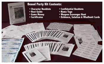 If you're having a full course meal rather than a potluck or buffet style dinner, try to. Dinner and a Murder Mystery Games - Murder Mystery Party Kits