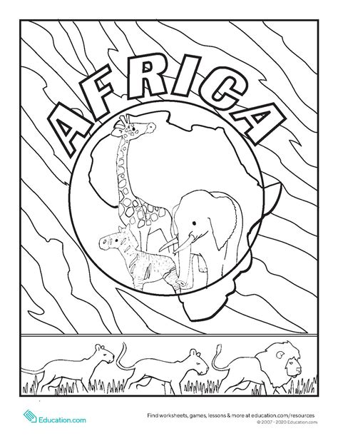 Kids africa map coloring page a free travel coloring printable printable african map with countries labled | free printable maps. africa-coloring-page.pdf | PDF Host