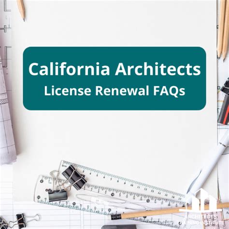 California Architects License Renewal Faqs