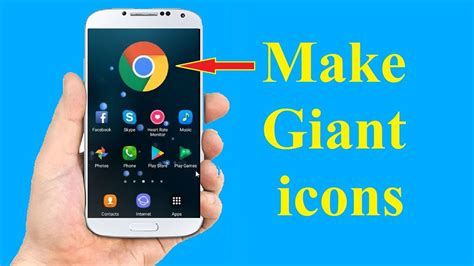 Make Bigger Icons On Your Android Phone Youtube