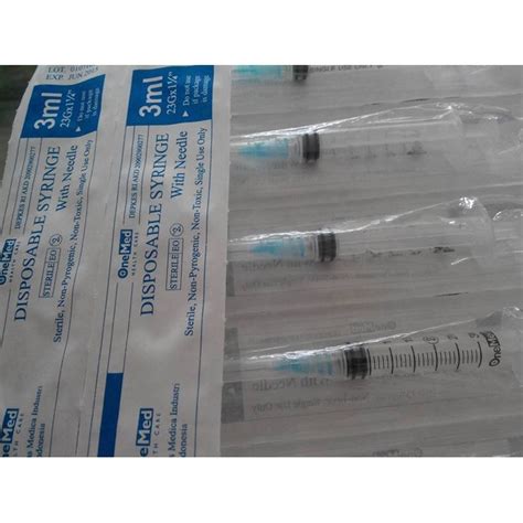 Spuit / Syringe Merk Onemed 3 cc satuan | Shopee Indonesia