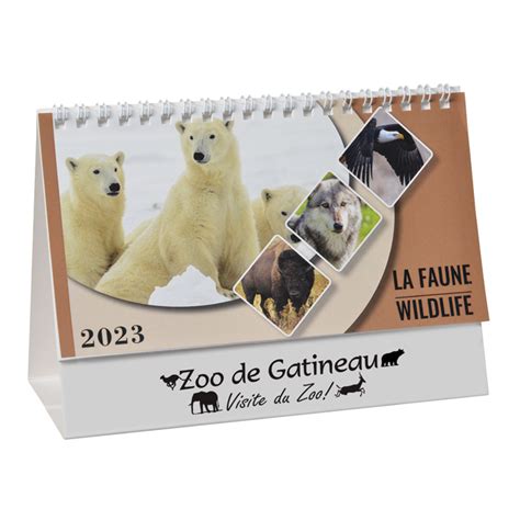 4imprintca Wildlife Desk Calendar Frenchenglish C118956 Fr