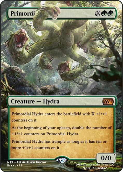 The best cards in the game. Primordial Hydra | Magic the gathering cards, The gathering, Mtg altered art