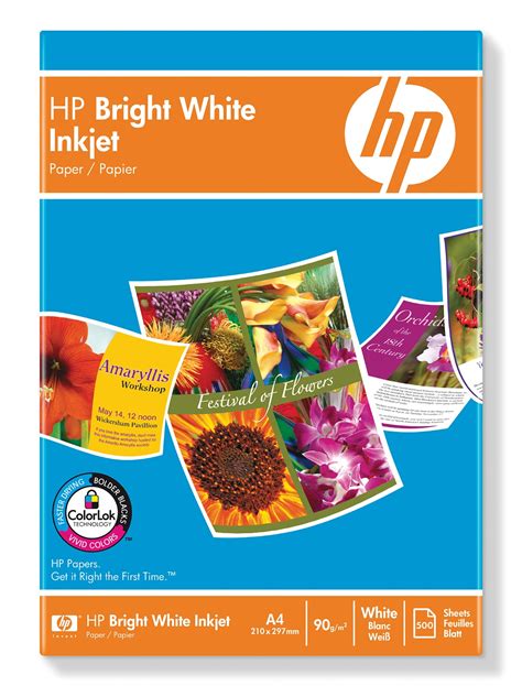 Hp Bright White Inkjet Paper 500 Shta4210 X 297 Mm Hp Ireland