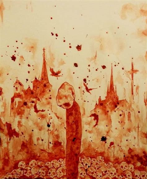Artist Maxime Taccardi Uses His Own Blood To Paint Masterpieces