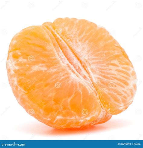 Peeled Tangerine Or Mandarin Fruit Half Stock Photo Image 36796090
