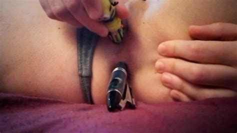 Young Alice Inserting Pens And Screwdriver In Pussy And