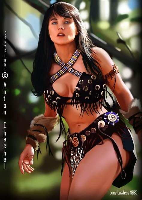 Xena Warrior Princess Hot Sexy Art By Anton Chechel Xena