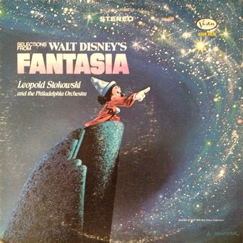 Cotes Vinyle Walt Disney S Fantasia Par Leopold Stokowski Galette Noire