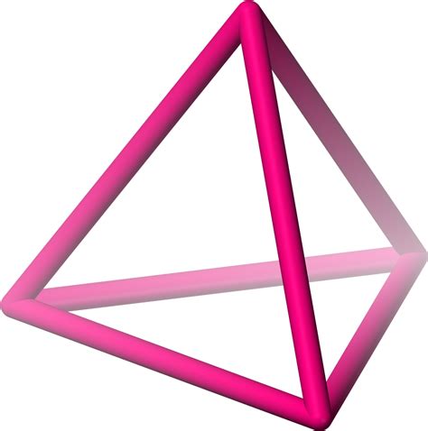 3dtripyr Tetrahedron Shape In 3d Clipart Full Size Clipart