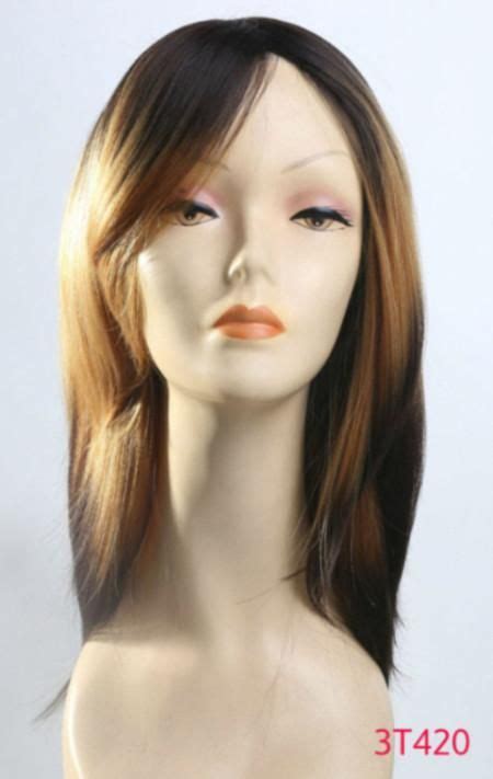 Add volume, curls or bangs to liven up your look! 16" Wig New Stylish Black Brown Blonde Caramel Color Block ...