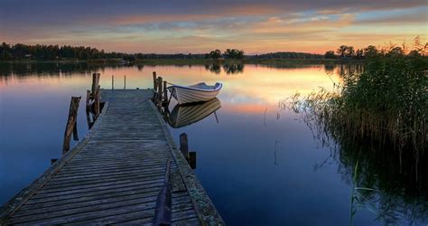 The Old Dock Boat Dock Old Lake Hd Wallpaper Peakpx