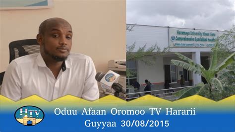 Oduu Afaan Oromoo Tv Hararii Guyyaa 30082015 Youtube