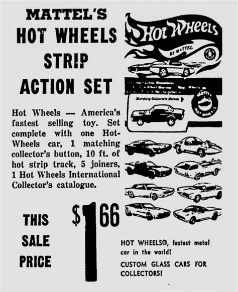 1968 Hot Wheels Newspaper Advertisement Battlegrip