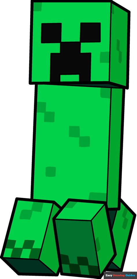 How To Draw A Minecraft Creeper Really Easy Drawing Tutorial