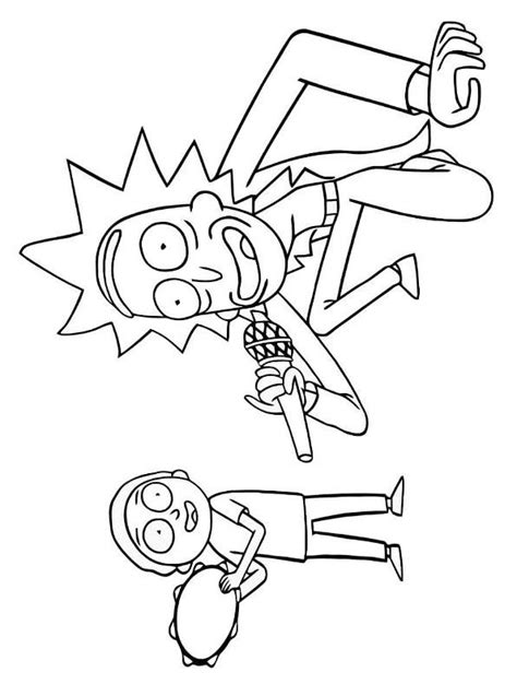 Kids N Coloring Page Rick And Morty Rick And Morty 15