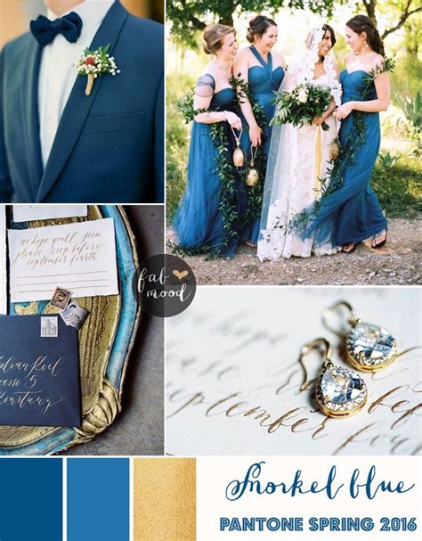 Snorkel Blue Wedding Theme Pantone Spring 2016 Blue Wedding