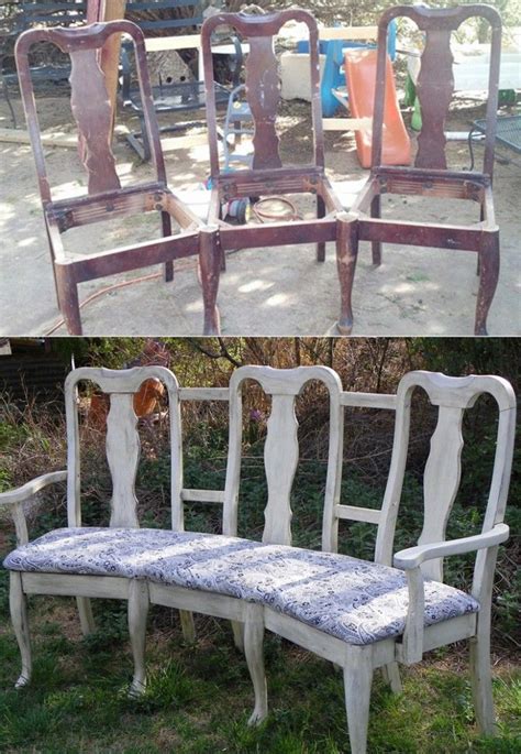 8 Diy Projects For Turning Old Chairs Into Gorgeous Benches Recycled