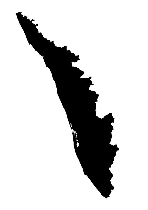 Kerala Free Map Free Blank Map Free Outline Map Free Base Map Outline Districts Names