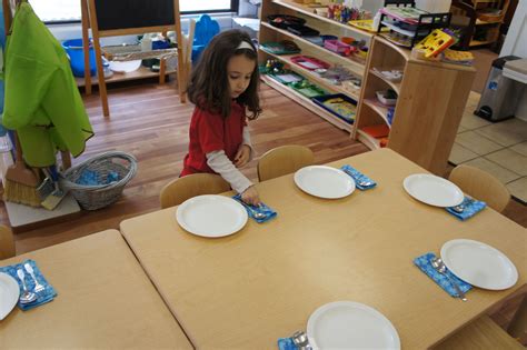 Setting The Table For Lunch Montessori North Dining Room Decor