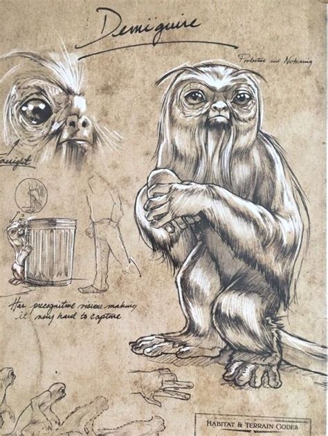 Harry Potter Fantastic Beasts Art Print Demiguise Beast Poster Htf