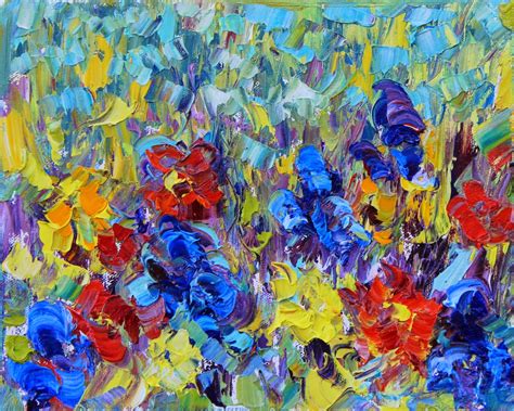 Daily Painters Abstract Gallery Abstract Flowerspalette Knife Oil