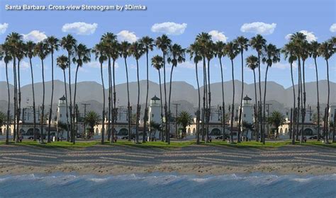 Stereogram By 3dimka Santa Barbara Cross Eyed Tags Crosseyed Oas