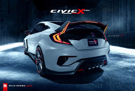 2017 2018 Civic Type R Coupe Concept Envisioned 2016 Honda Civic