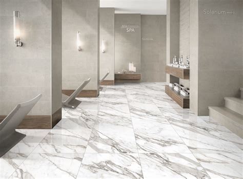 Natural Calacatta Marble Effect Polished Porcelain 60x120cm Wall And