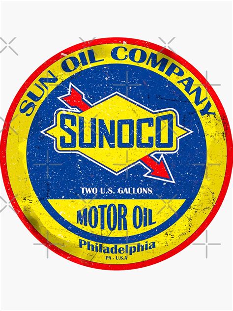Sunoco Oil Company Vintage Sign Sticker For Sale By Ploxd Redbubble