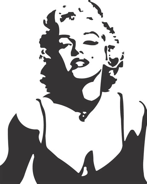 Laser Cut Engrave Marilyn Monroe Silhouette Free Vector Marilyn